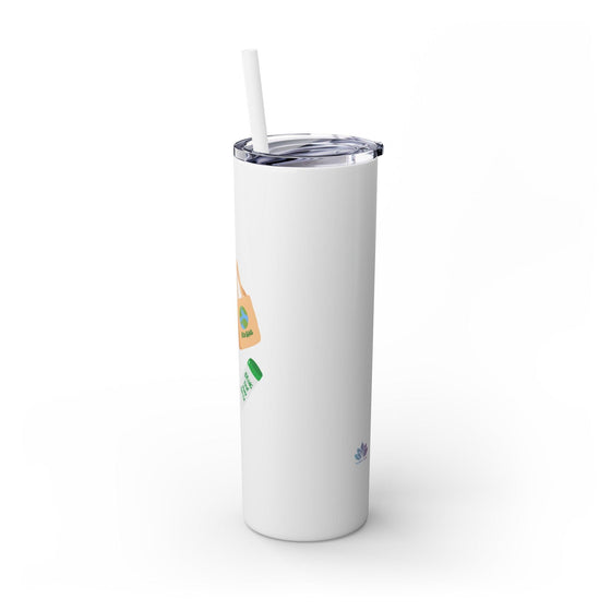 Skinny Tumbler with Straw, 20oz - Tolerant Planet