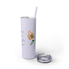 Skinny Tumbler with Straw, 20oz - Tolerant Planet