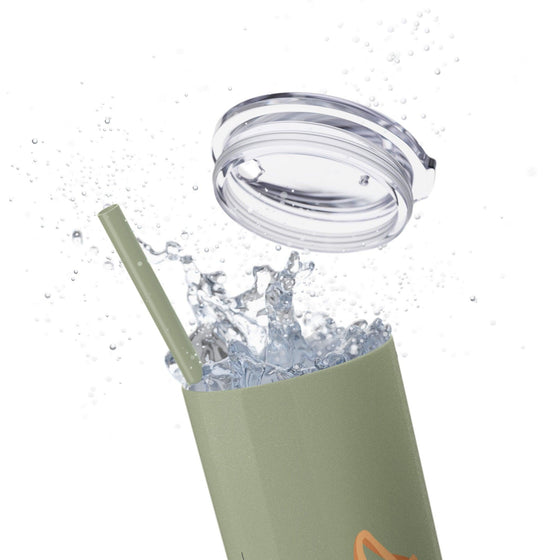 Skinny Tumbler with Straw, 20oz - Tolerant Planet