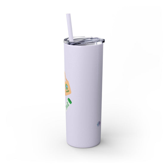 Skinny Tumbler with Straw, 20oz - Tolerant Planet