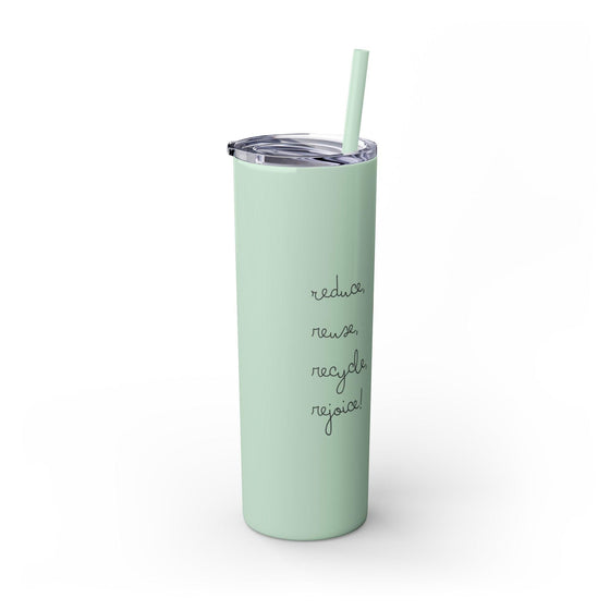 Skinny Tumbler with Straw, 20oz - Tolerant Planet