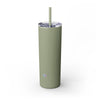 Skinny Tumbler with Straw, 20oz - Tolerant Planet